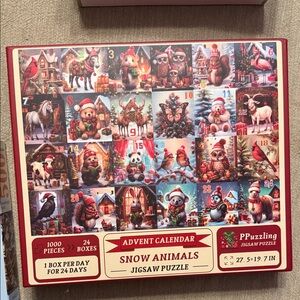 Advent Calendar Snow Animals Jigsaw Puzzle